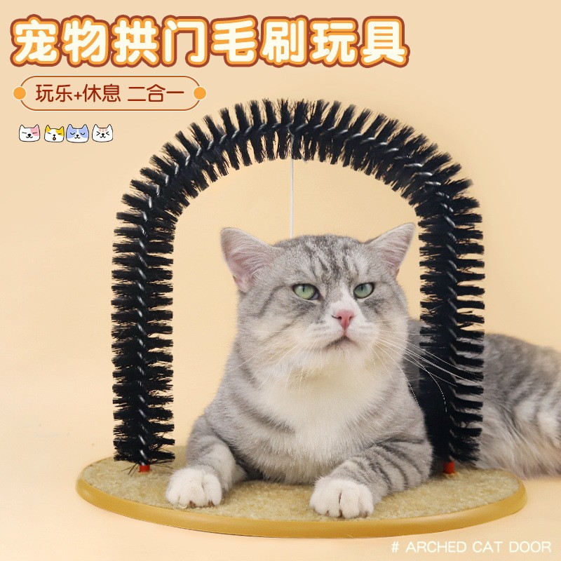 Review Arranhador para Gatos, Escova Arranhadora para Gatos de Estimação, Arranhador Arqueado para Gatos, Brinquedo Arranhador : Vale a Pena em 2026?