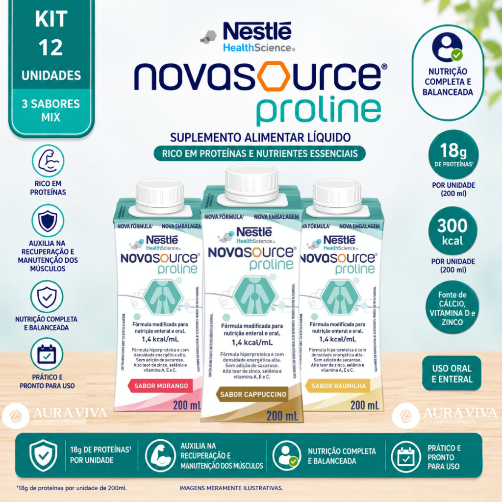 Review Suplemento Novasource Proline Nestlé 200ml – Suplemento Oral - com 6 ou 12 Unidades - Kit Promocional: Vale a Pena em 2026?