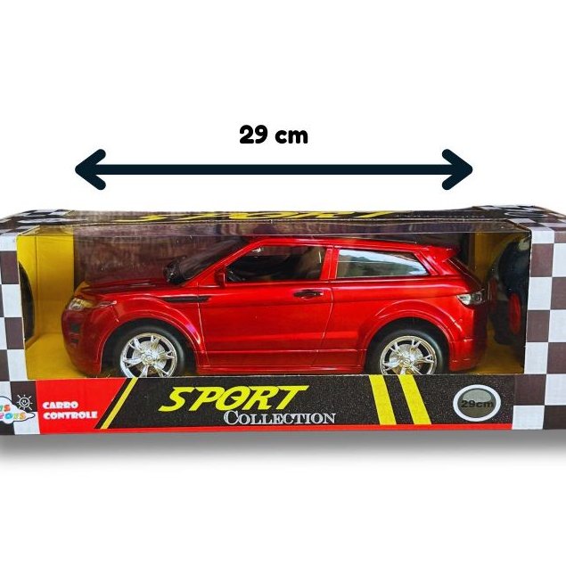 Review Carro de controle remoto Sport - Carrinho de Controle Remoto Sport Evoque Luxo 29cm – Grande e Veloz - vermelho: Vale a Pena em 2026?