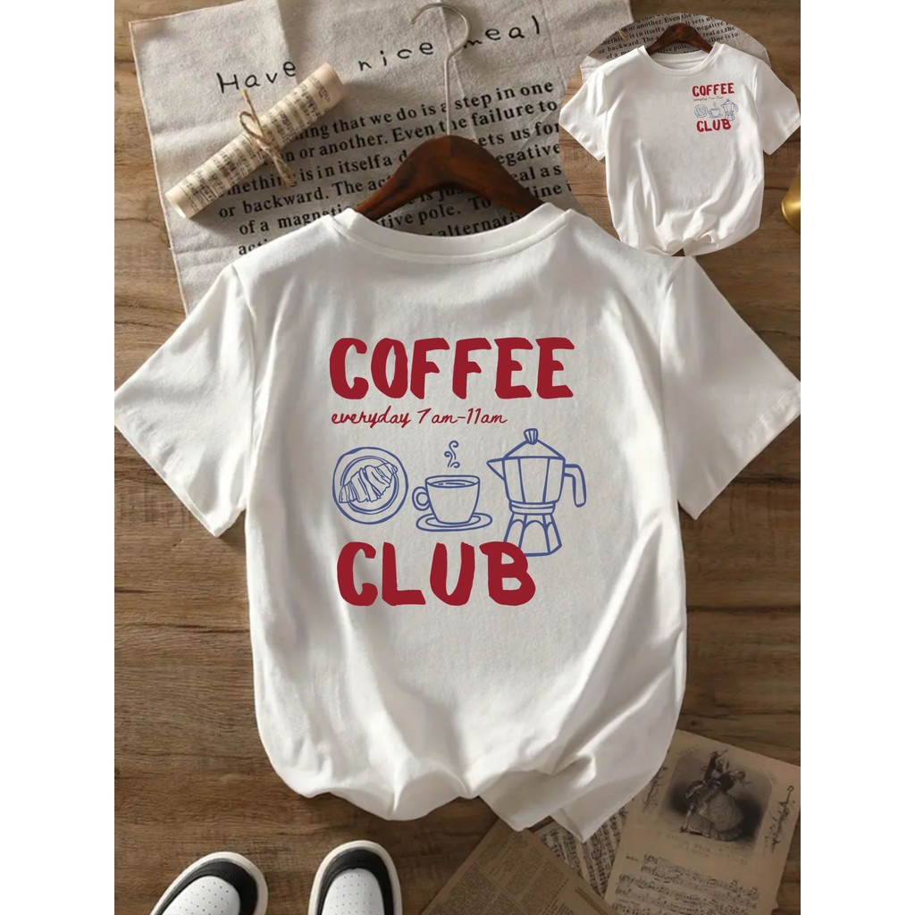 Review Camiseta feminina casual camiseta coffee club camiseta café estampada camiseta unissex café camiseta café camiseta: Vale a Pena em 2026?
