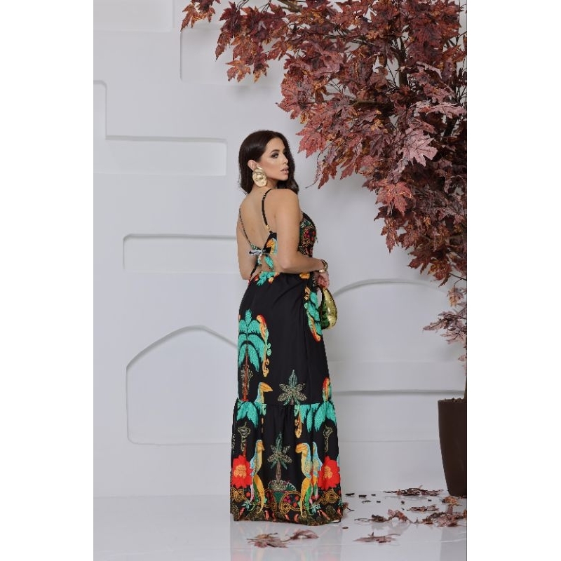 Review vestido longo, vestido estampado, vestido tropical, vestido com bojo, vestido feminino, vestido elegante, vestido verão,: Vale a Pena em 2026?