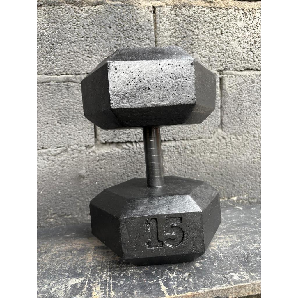 Review Halter de 15kg Sextavado - unidade  - Halter sextavado - Peso de academia - Halter de cimento: Vale a Pena em 2026?