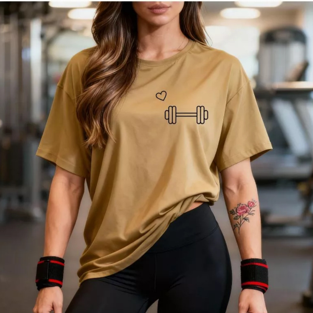 Review Camisetão T-shirt Oversized 100% Algodão Feminina Gym Treino Academia Fitness Musculação halter: Vale a Pena em 2026?