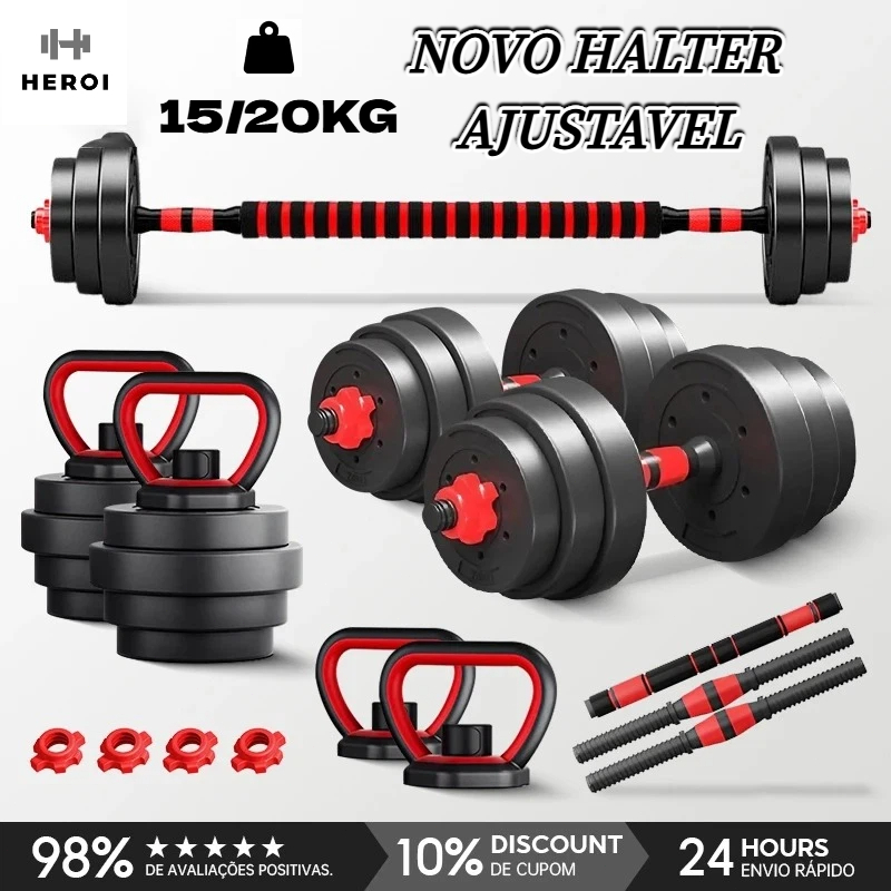 Review HEROI Halteres de Musculação /Kit Halteres de Musculação 15/20kg /Peso para Exercícios: Vale a Pena em 2026?
