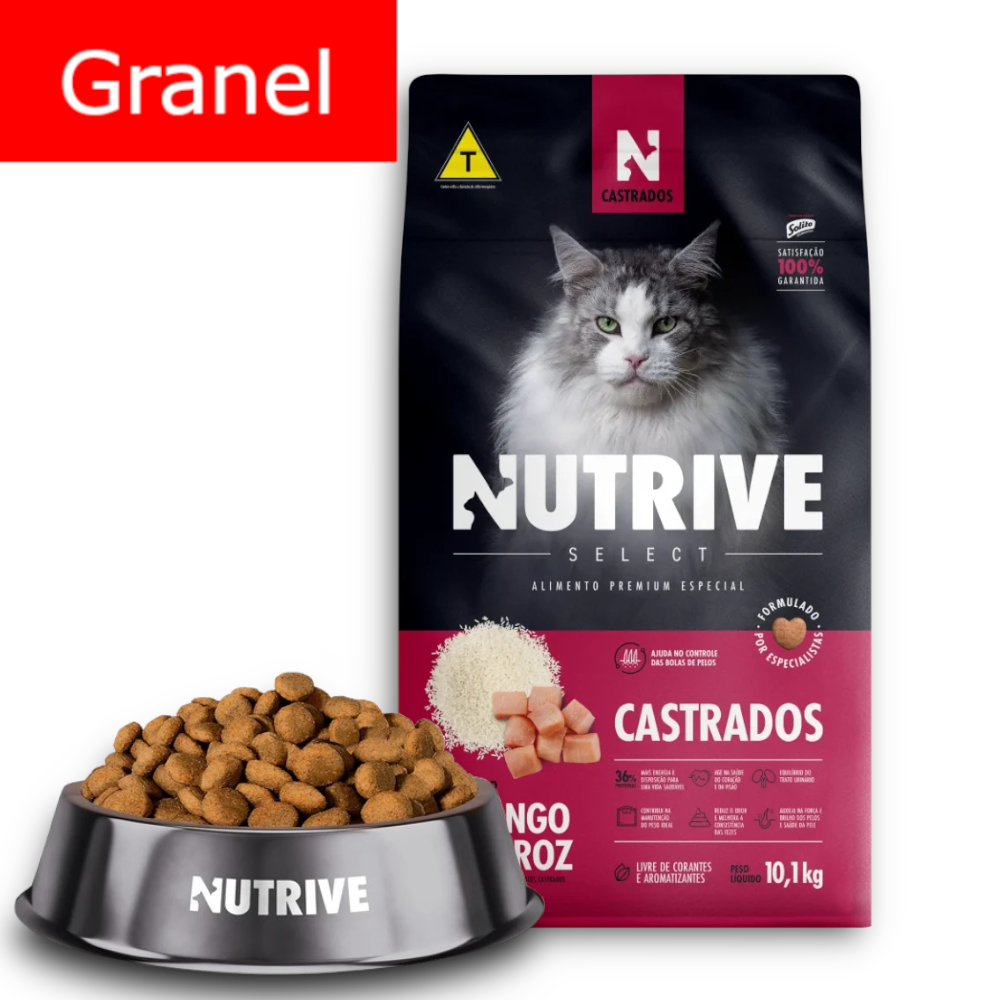 Review Ração Nutrive Select Gatos Castrados Sabor Frango e Arroz Ração a granel para gatos Nutrive para Gatos Castrados: Vale a Pena em 2026?