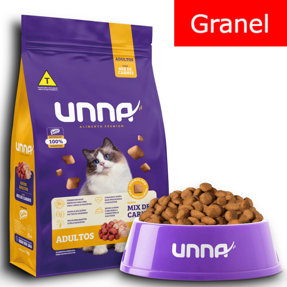 Review Ração a granel Unna Gatos Adultos Mix de carnes Unna gatos ração granel: Vale a Pena em 2026?