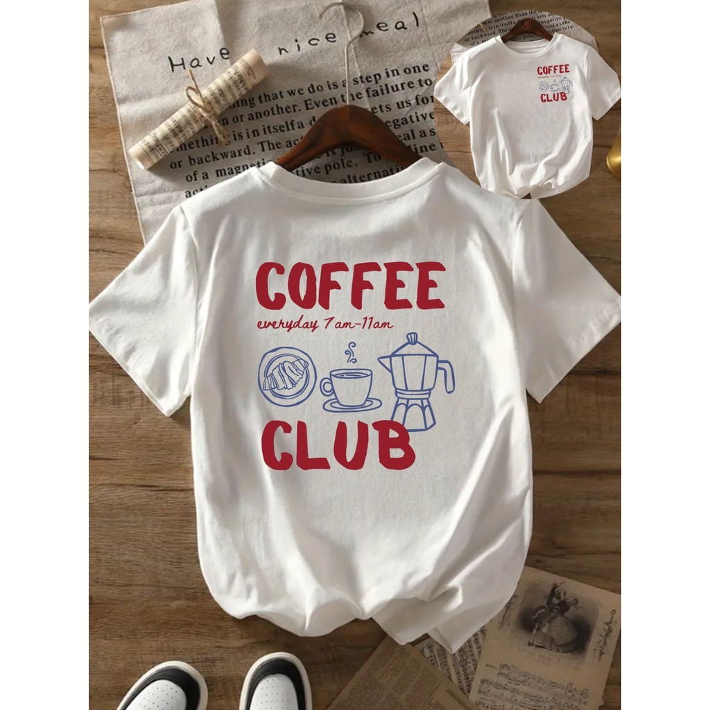 Review Camiseta feminina casual camiseta coffee club camiseta café estampada camiseta unissex café camiseta café camiseta: Vale a Pena em 2026?