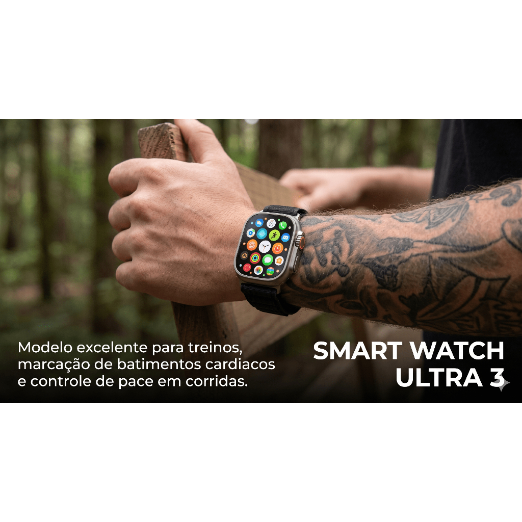 Review Smartwatch ultra 3 / relogio smart watch ultra / smart watch ultra 3 AI Relogio digital - Poucas unidades: Vale a Pena em 2026?