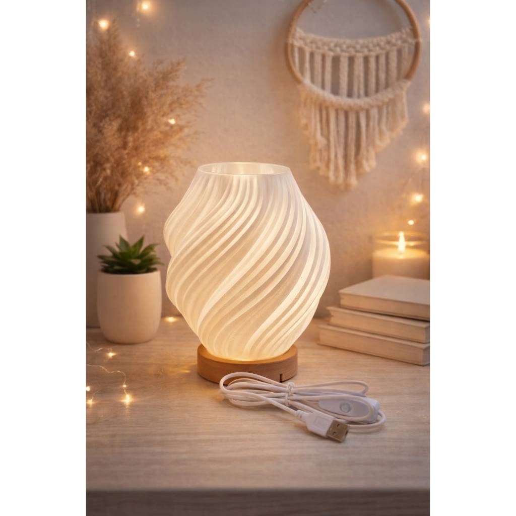 Review Luminária LED USB Espiral | Luminária moderna | Luminária Bambu led A1: Vale a Pena em 2026?