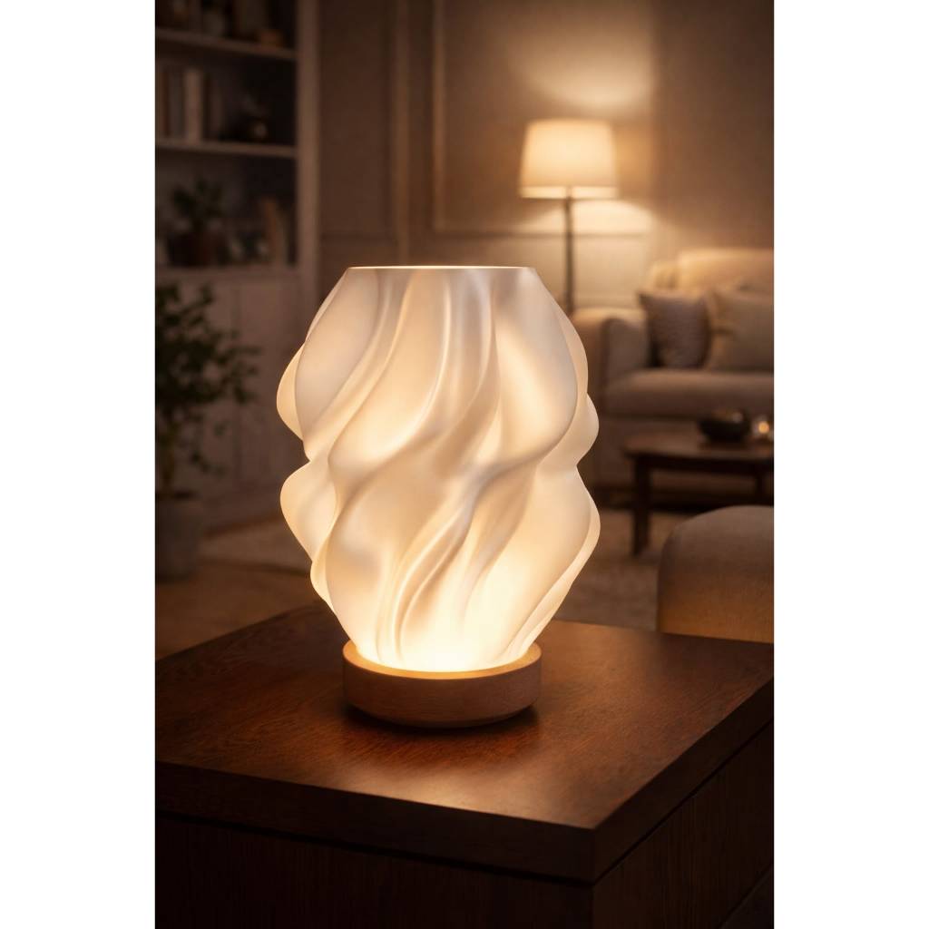 Review Luminária LED USB ondas | Luminária moderna | Luminária Bambu led A1: Vale a Pena em 2026?