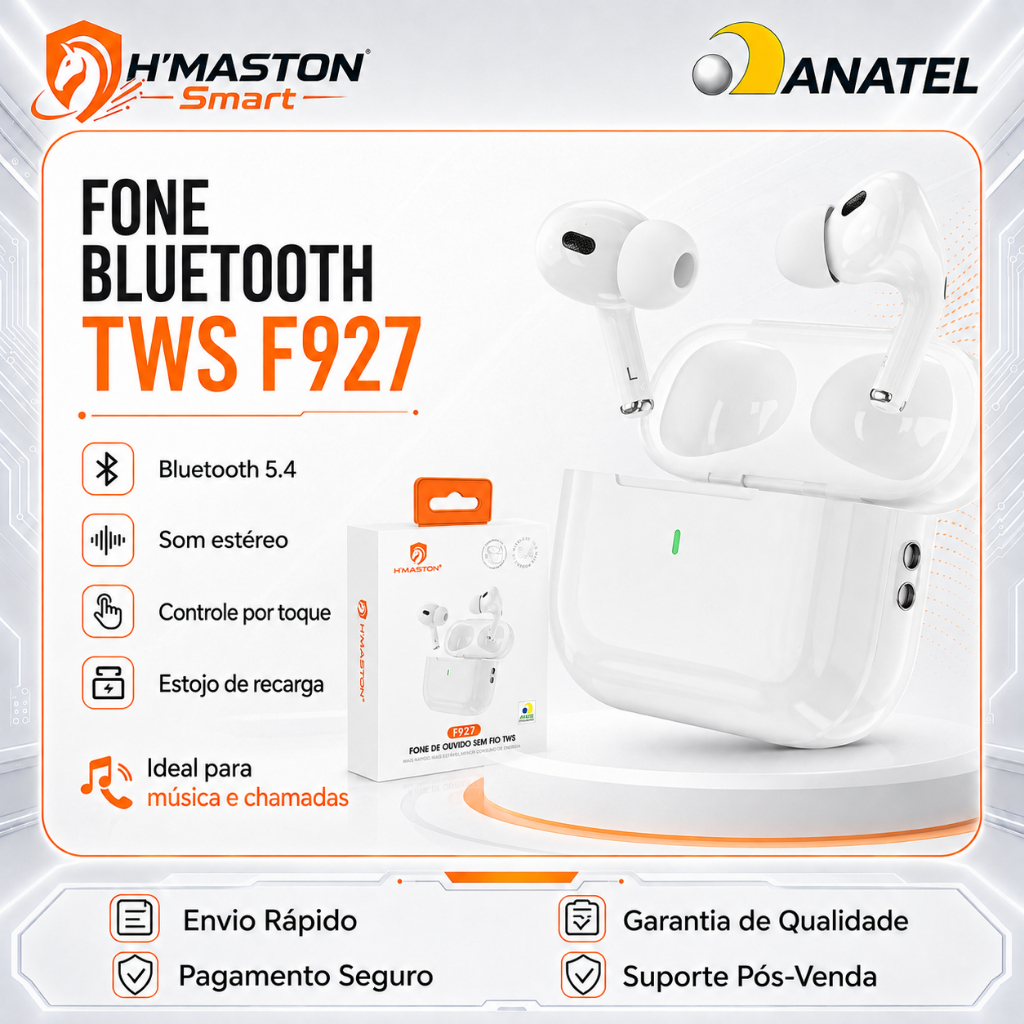 Review H’maston F927 Fone De Ouvido Bluetooth Sem Fio Fone Sem Fio Bluetooth Fone Bluetooth Sem Fio Fone De Ouvido Sem Fio: Vale a Pena em 2026?