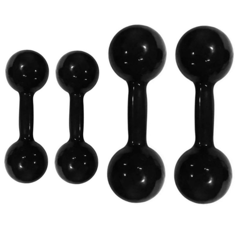 Review Halter kit halteres 2kg total 4kg + halter 3kg total 6kg emborrachado preto bola: Vale a Pena em 2026?