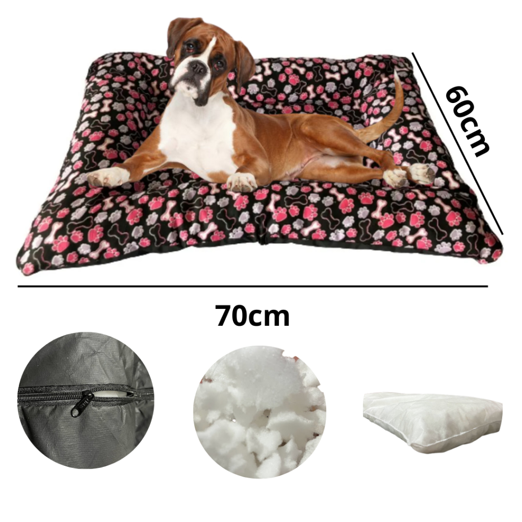 Review Cama Pet Grande Para Cães e Gatos Colchonete Pet 70x60 Com Zíper Colchonete Fundo Emborrachado: Vale a Pena em 2026?